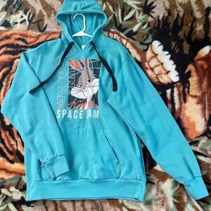 Space Jam Men's Teal Hoodie